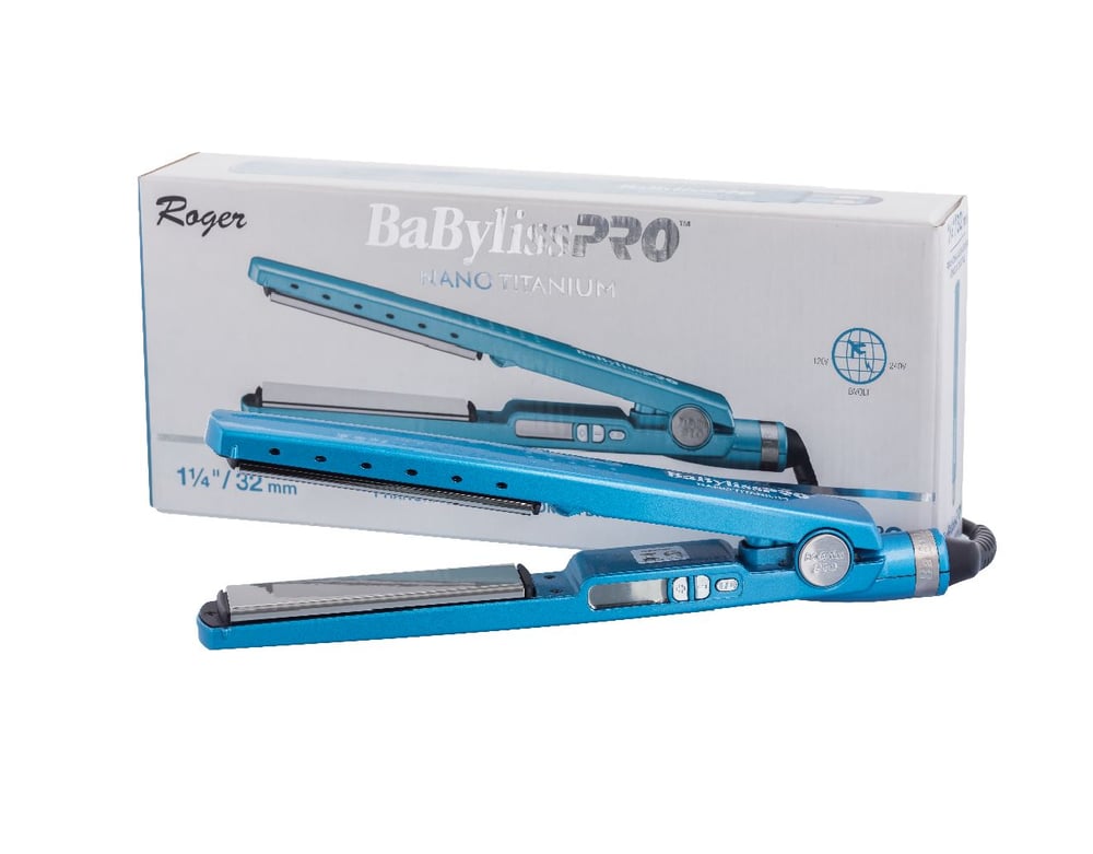 Prancha Nano Titanium By Roger Trad. Bivolt Babyliss Pro