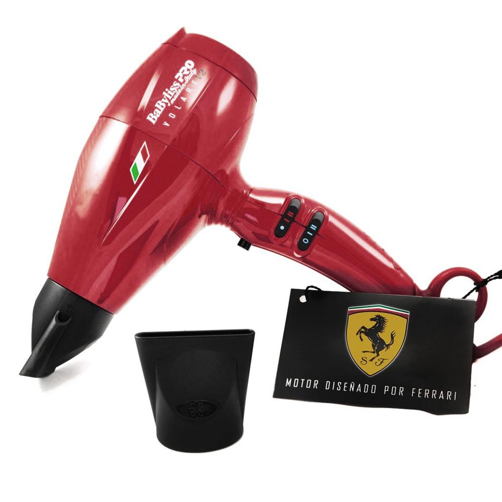 Secador Profissional Nano Titanium Babyliss Pro Ferrari Volare V2  2000W - Vermelho