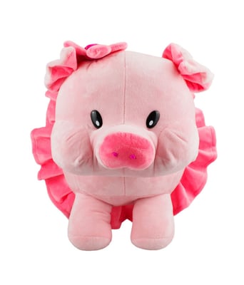 Home Variedades  Porco Saia Rosa 37cm - Pelúcia  1